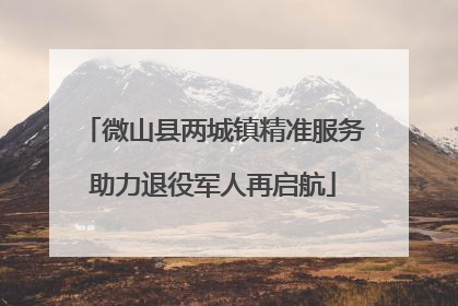 微山县两城镇精准服务助力退役军人再启航