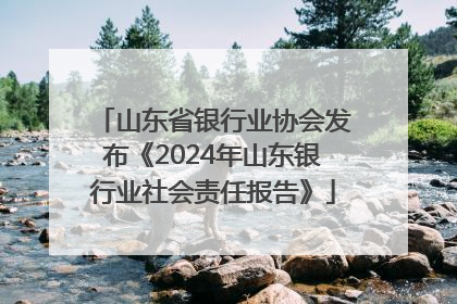 山东省银行业协会发布《2024年山东银行业社会责任报告》