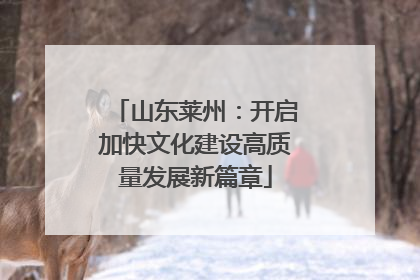 山东莱州：开启加快文化建设高质量发展新篇章