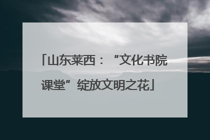 山东莱西：“文化书院课堂”绽放文明之花