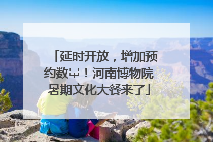 延时开放，增加预约数量！河南博物院暑期文化大餐来了