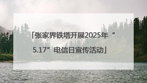 张家界铁塔开展2025年“5.17”电信日宣传活动