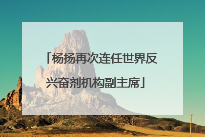 杨扬再次连任世界反兴奋剂机构副主席
