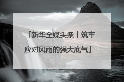 新华全媒头条丨筑牢应对风雨的强大底气