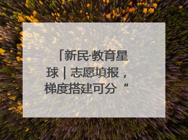 新民·教育星球｜志愿填报，梯度搭建可分“冲稳保”三档