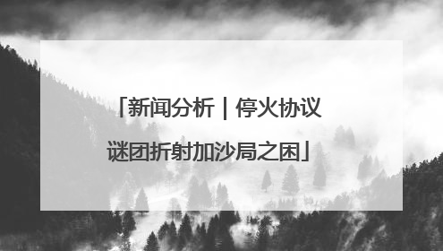 新闻分析｜停火协议谜团折射加沙局之困