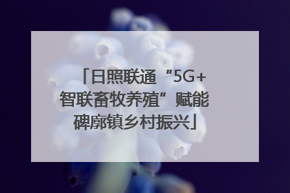 日照联通“5G+智联畜牧养殖”赋能碑廓镇乡村振兴