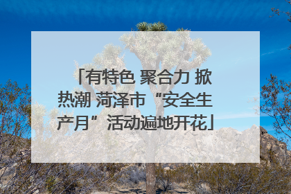 有特色 聚合力 掀热潮 菏泽市“安全生产月”活动遍地开花