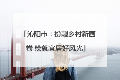 沁阳市：扮靓乡村新画卷 绘就宜居好风光