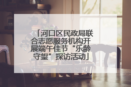 河口区民政局联合志愿服务机构开展端午佳节“乐龄守望”探访活动