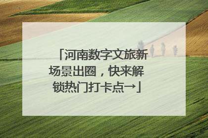 河南数字文旅新场景出圈，快来解锁热门打卡点→
