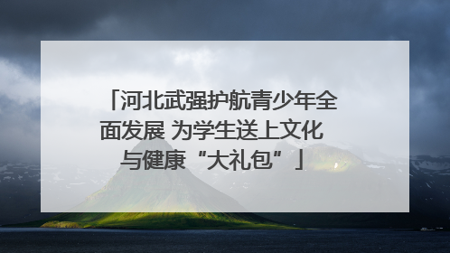 河北武强护航青少年全面发展 为学生送上文化与健康“大礼包”