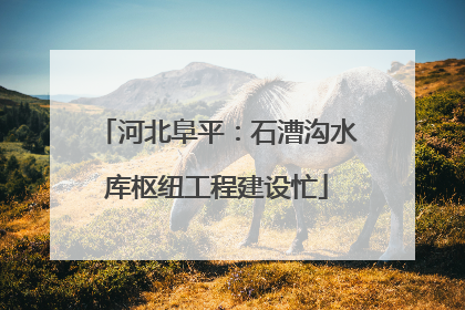 河北阜平：石漕沟水库枢纽工程建设忙