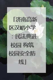 济南高新区汉峪小学：民法典进校园 构筑校园安全防线