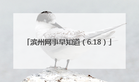 滨州网事早知道（6.18）