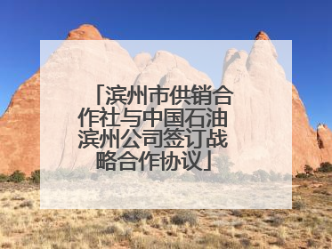 滨州市供销合作社与中国石油滨州公司签订战略合作协议