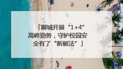 聊城开展“1+4”高峰勤务，守护校园安全有了“新解法”
