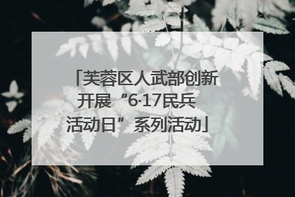 芙蓉区人武部创新开展“6·17民兵活动日”系列活动