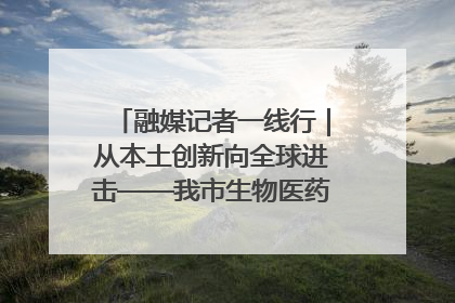 融媒记者一线行｜从本土创新向全球进击——我市生物医药产业破茧突围