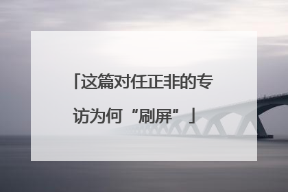 这篇对任正非的专访为何“刷屏”
