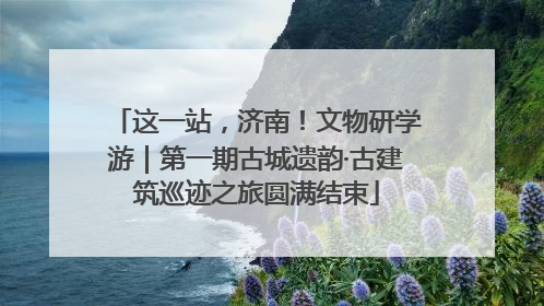 这一站，济南！文物研学游｜第一期古城遗韵·古建筑巡迹之旅圆满结束