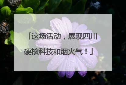 这场活动，展现四川硬核科技和烟火气！