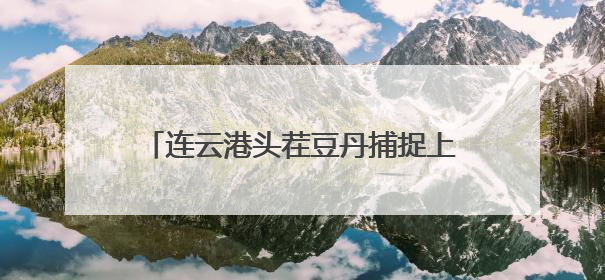 连云港头茬豆丹捕捉上市 生态美食大受追捧