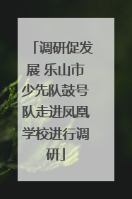 调研促发展 乐山市少先队鼓号队走进凤凰学校进行调研