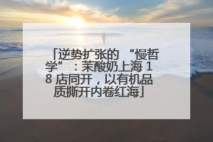 逆势扩张的 “慢哲学”：茉酸奶上海 18 店同开，以有机品质撕开内卷红海