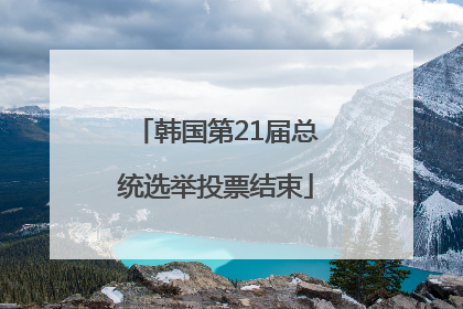 韩国第21届总统选举投票结束