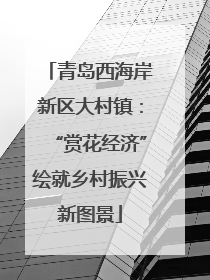 青岛西海岸新区大村镇：“赏花经济”绘就乡村振兴新图景