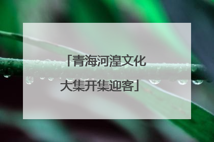 青海河湟文化大集开集迎客