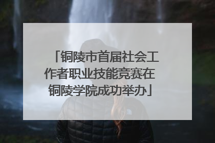 铜陵市首届社会工作者职业技能竞赛在铜陵学院成功举办