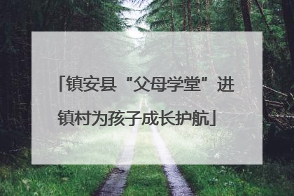 镇安县“父母学堂”进镇村为孩子成长护航