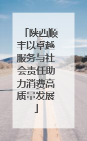陕西顺丰以卓越服务与社会责任助力消费高质量发展