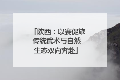 陕西：以赛促旅 传统武术与自然生态双向奔赴