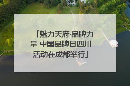 魅力天府·品牌力量 中国品牌日四川活动在成都举行