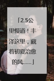 2.5公里慢道！丰泽这里，藏着初夏治愈的风……