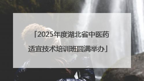 2025年度湖北省中医药适宜技术培训班圆满举办