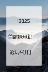 2025首届绿电铝论坛召开