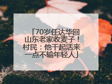 70岁任达华回山东老家收麦子！村民：他干起活来一点不输年轻人