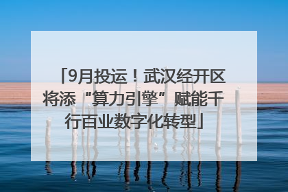 9月投运！武汉经开区将添“算力引擎”赋能千行百业数字化转型
